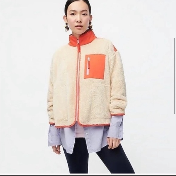 J.Crew Fuzzy Sherpa Fleece - Picture 1 of 7